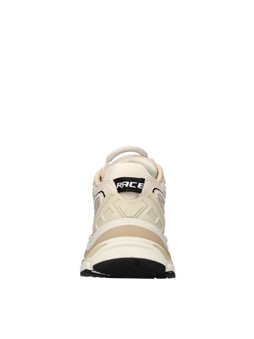 Sneakers modello Race in pelle e tessuto ASH | RACE PEARLIZED MICROFIBERBIANCO-BEIGE
